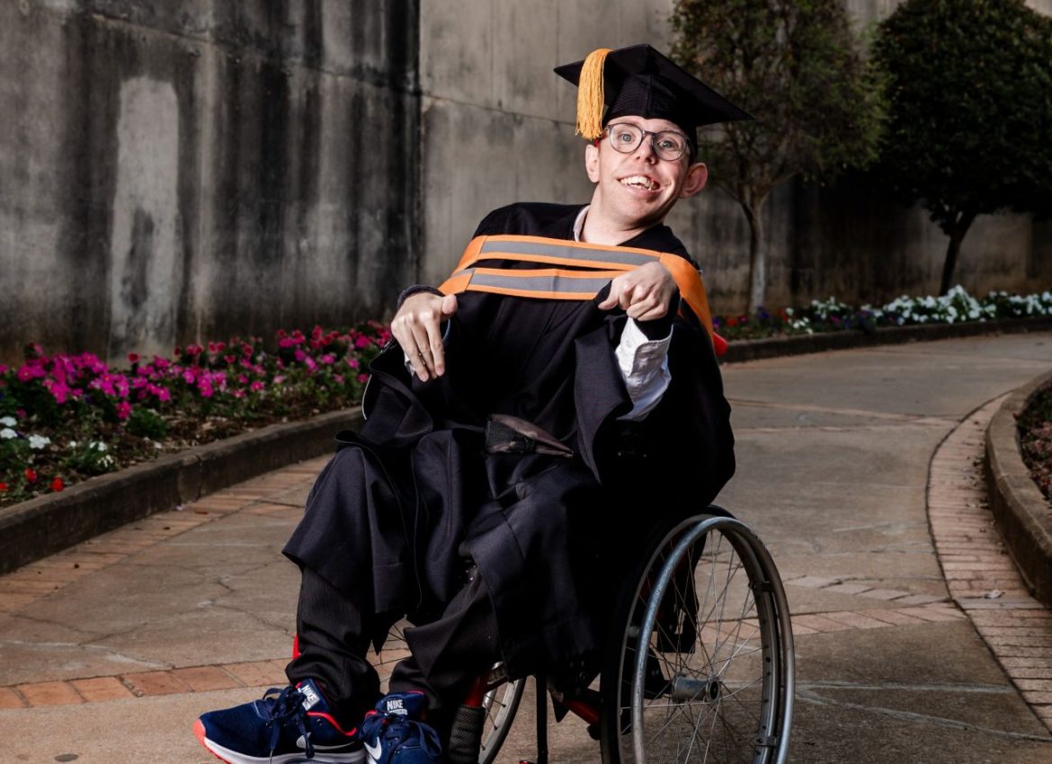 Despite living with cerebral palsy and enduring major surgeries, Michael Best graduates with honours, proving resilience and passion win.